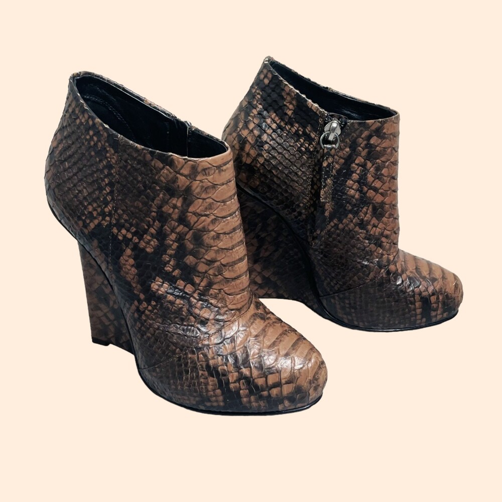Giuseppe Zanotti Snake Ankle Booties